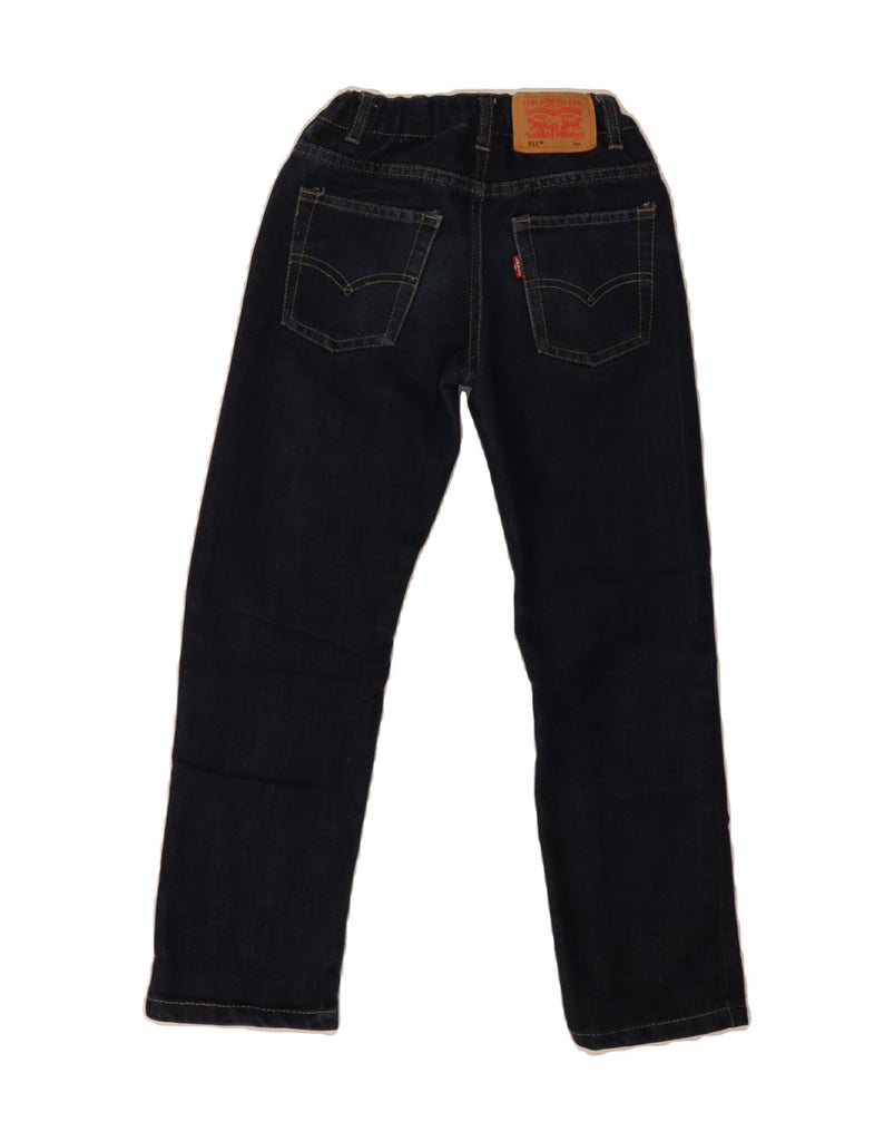 LEVI'S Boys 511 Slim Jeans 6-7 Years W23 L21 Navy Blue Cotton Vintage Levi's and Second-Hand Levi's from Messina Hembry 