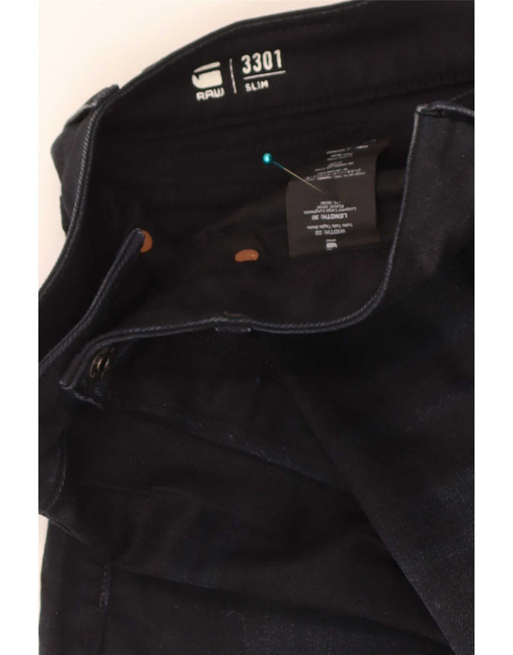G-Star Mens Slim Jeans W32 L30 Black Cotton
