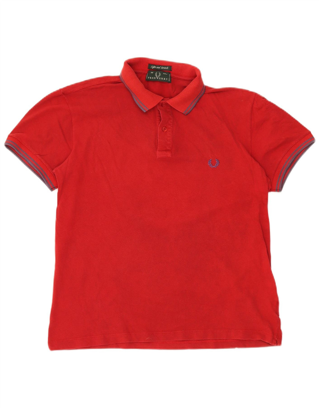 FRED PERRY Mens Polo Shirt Large Red Cotton