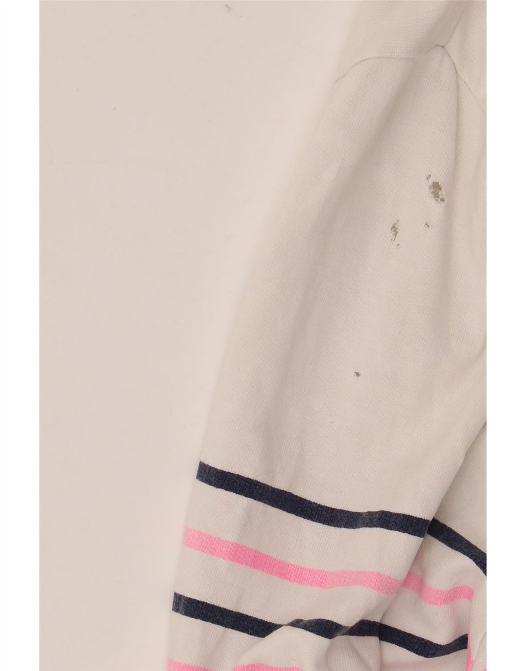 JOULES Womens Button Neck Sweatshirt Jumper UK 20 2XL  White Striped