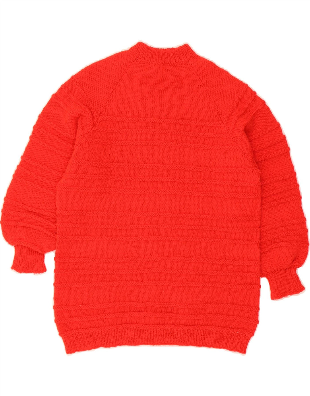 VINTAGE Womens Oversized Turtle Neck Jumper Sweater UK 10 Small Red Vintage Vintage and Second-Hand Vintage from Messina Hembry 