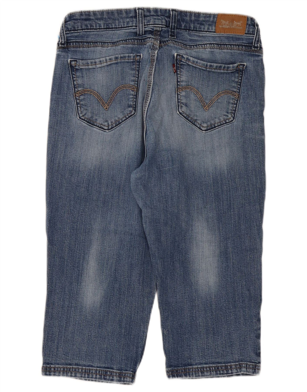LEVI'S Womens Capri Jeans US 12 Large W31 L18 Blue Cotton