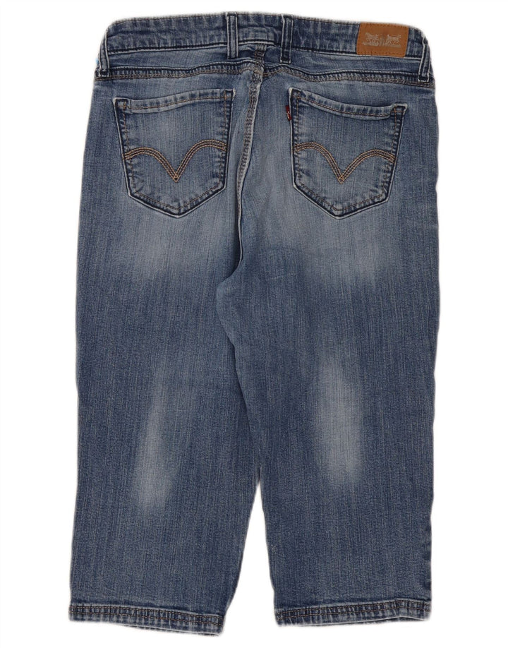 LEVI'S Womens Capri Jeans US 12 Large W31 L18 Blue Cotton