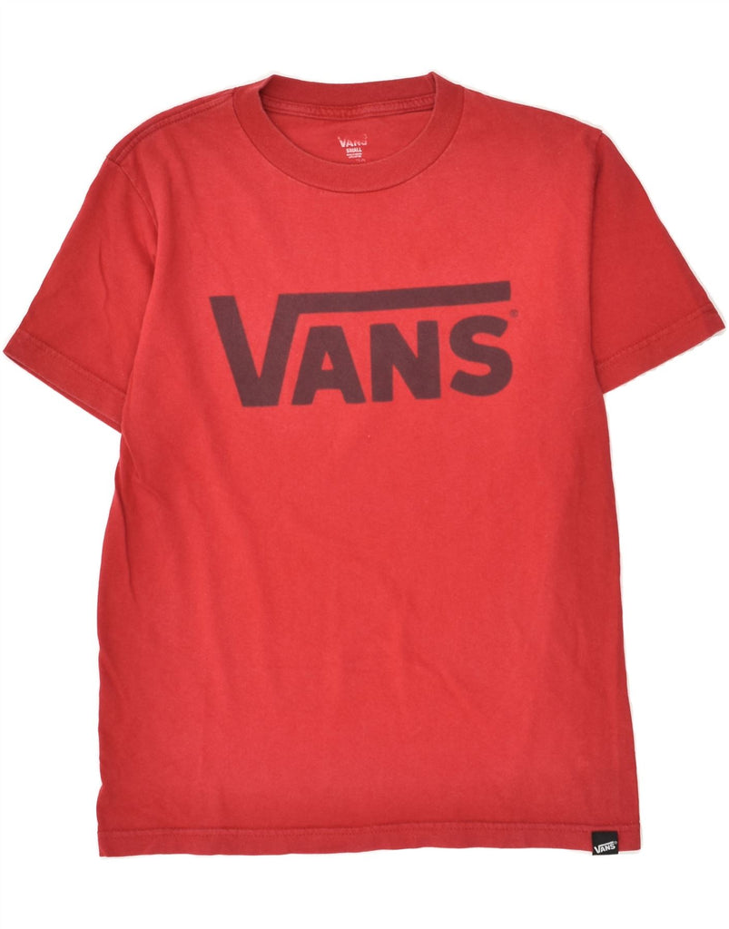 VANS Boys Graphic T-Shirt Top 9-10 Years Small  Red Cotton | Vintage Vans | Thrift | Second-Hand Vans | Used Clothing | Messina Hembry 