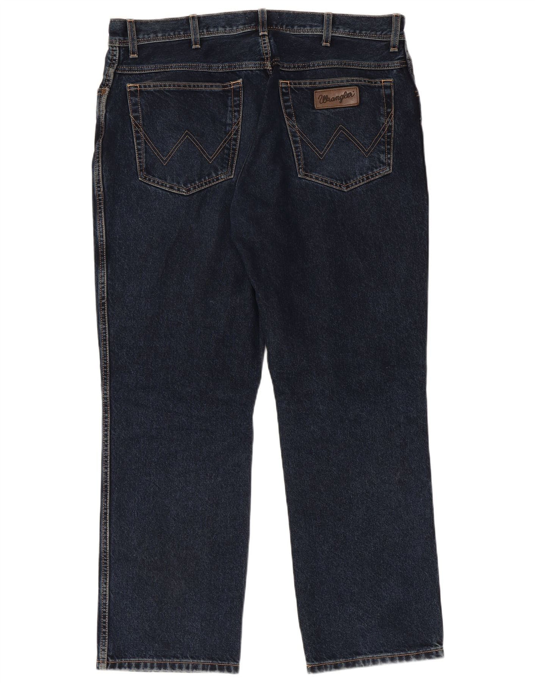 WRANGLER Mens Straight Jeans W38 L30  Navy Blue Cotton