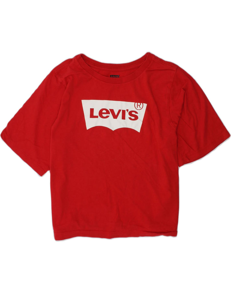 LEVI'S Girls Graphic T-Shirt Top 15-16 Years Red Cotton | Vintage Levi's | Thrift | Second-Hand Levi's | Used Clothing | Messina Hembry 