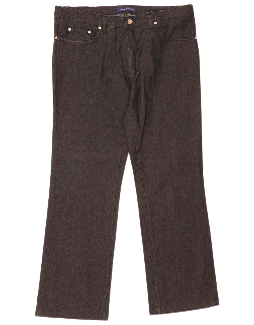 Trussardi Womens Bootcut Jeans W34 L29 Black Cotton