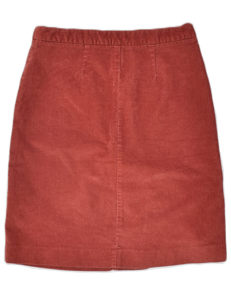 MOSSIMO Womens Corduroy Skirt US 2 XS W28 Red Cotton | Vintage | Thrift | Second-Hand | Used Clothing | Messina Hembry 