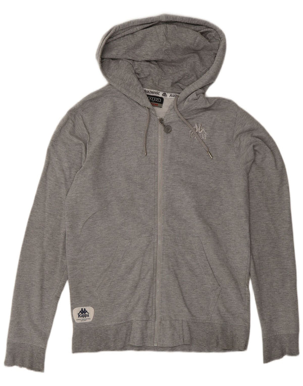 Kappa Mens Zip Hoodie Sweater Medium Grey Cotton