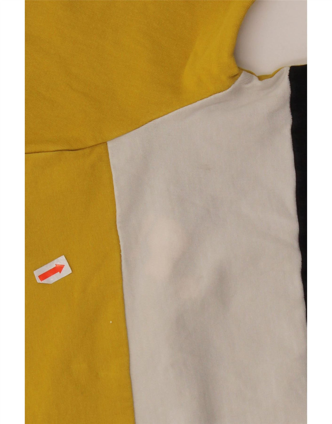 CAT Boys Graphic Sweatshirt Jumper 13-14 Years Yellow Colourblock Cotton