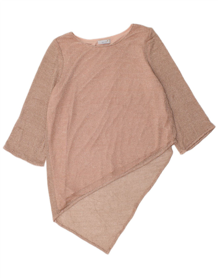 Marks & Spencer Womens Per Una Asymmetrical Dress UK 14 Medium Pink Flecked
