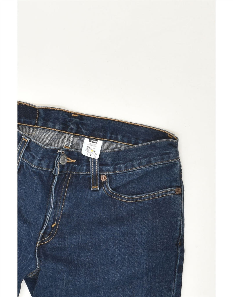 LEVI'S Womens 514 Denim Shorts US 7 Medium W30 Navy Blue Cotton | Vintage Levi's | Thrift | Second-Hand Levi's | Used Clothing | Messina Hembry 