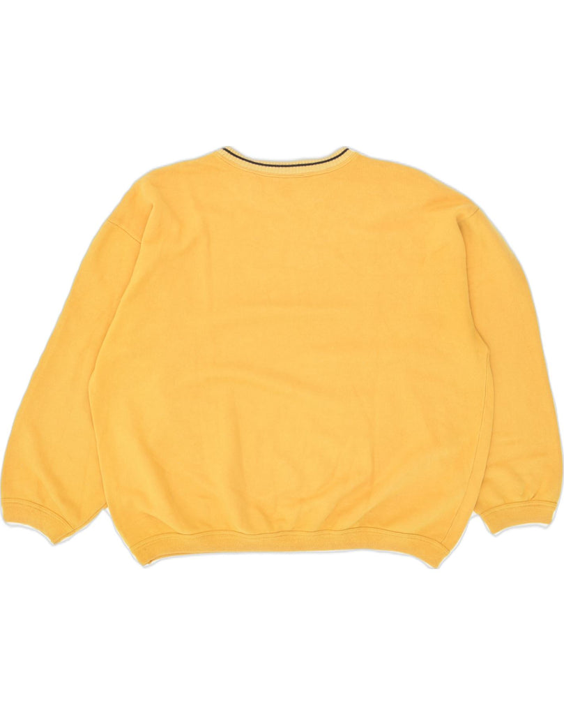 VINTAGE Womens Graphic Sweatshirt Jumper UK 20 2XL  Yellow Cotton | Vintage Vintage | Thrift | Second-Hand Vintage | Used Clothing | Messina Hembry 