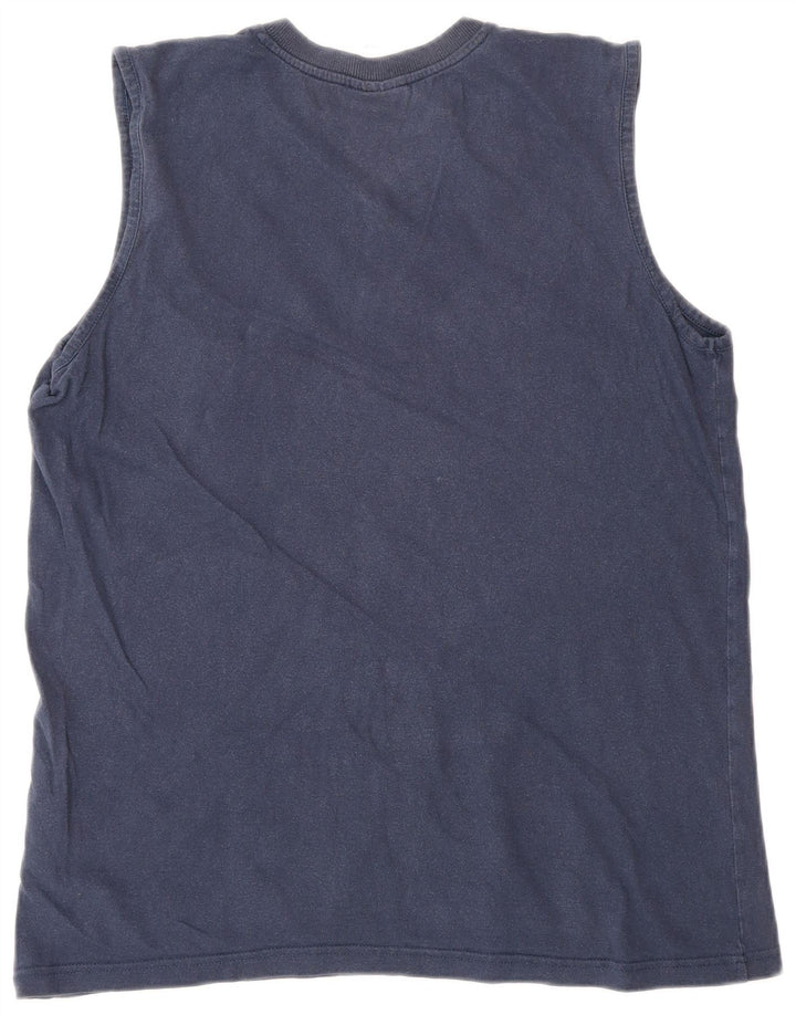 Umbro Mens Vest Top Medium Navy Blue Cotton