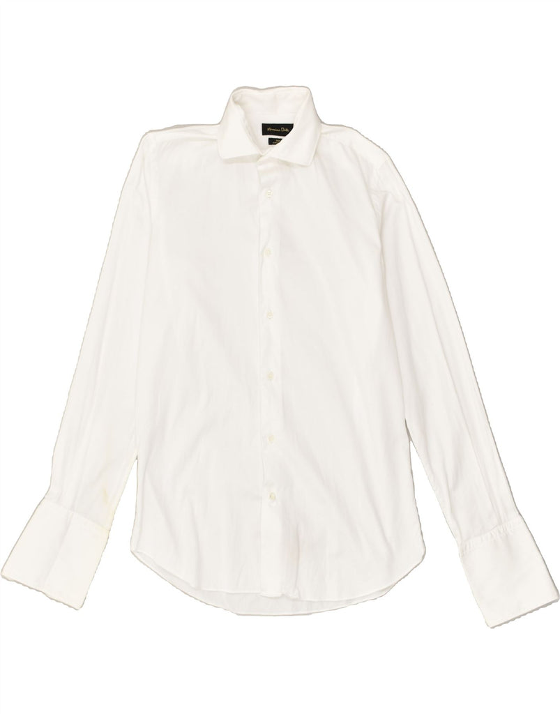 MASSIMO DUTTI Mens Slim Fit Shirt Size 15 1/2 38 Medium White | Vintage Massimo Dutti | Thrift | Second-Hand Massimo Dutti | Used Clothing | Messina Hembry 