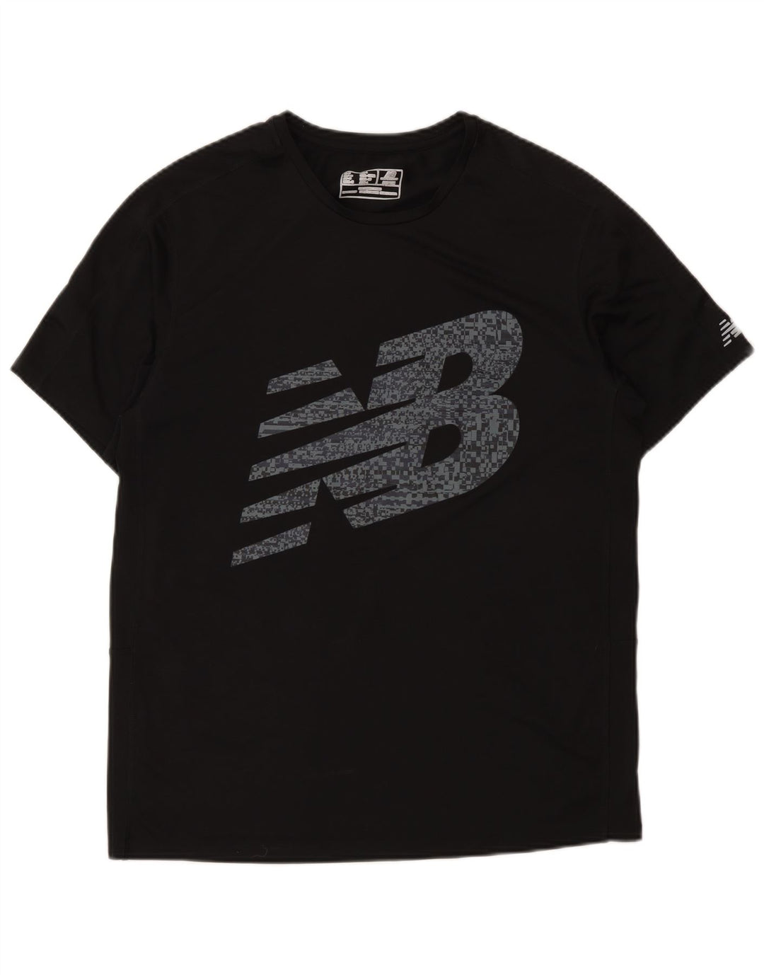 New Balance Mens Graphic T-Shirt Top Medium Black