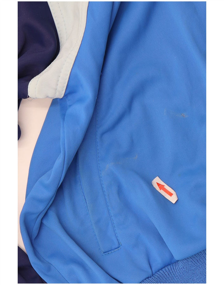 Ennerre Womens Tracksuit Top Jacket UK 20 2XL Blue Colourblock Polyamide