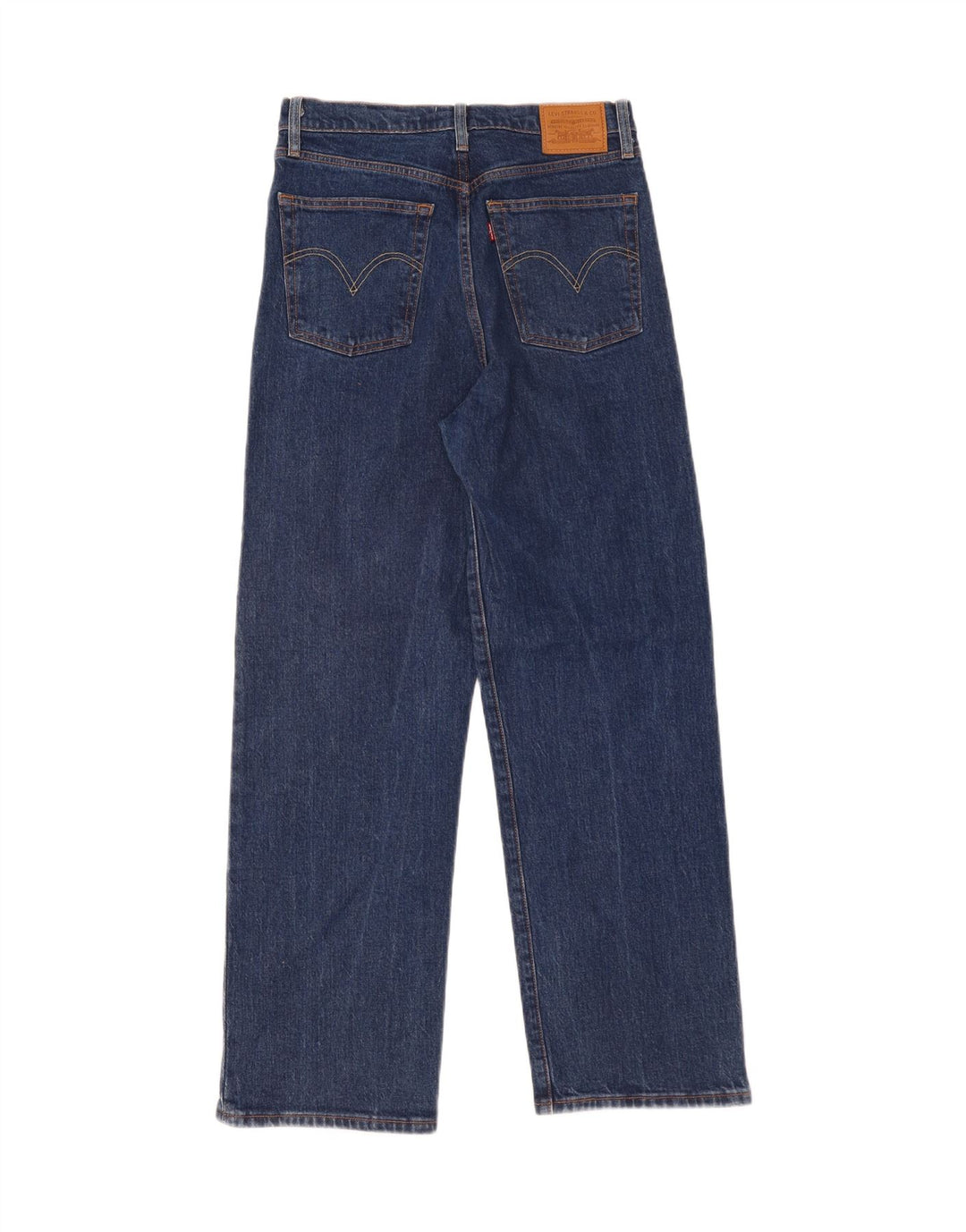 LEVI'S Womens Ribcage Straight Jeans W30 L29 Blue Cotton