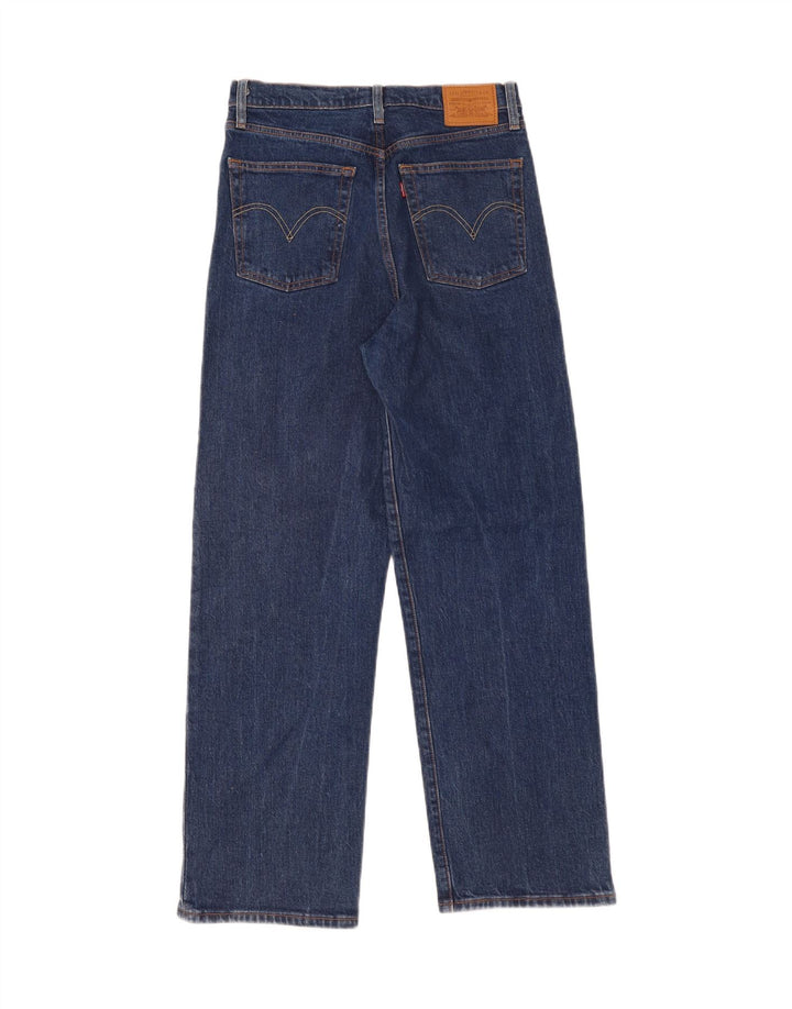 LEVI'S Womens Ribcage Straight Jeans W30 L29 Blue Cotton