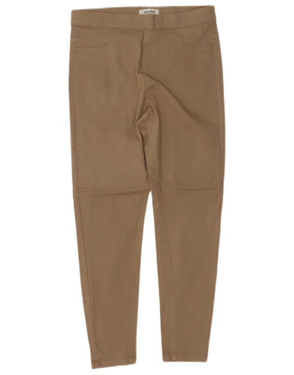 Marks & Spencer Womens Short Jegging Jeans UK 12 Medium W30 L26 Khaki