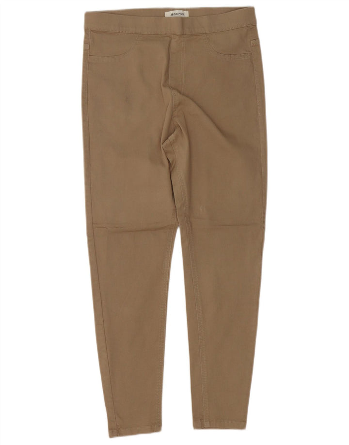 Marks & Spencer Womens Short Jegging Jeans UK 12 Medium W30 L26 Khaki