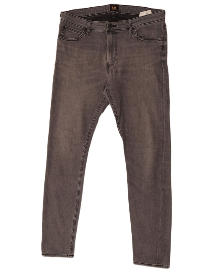 Lee Mens Malone Skinny Jeans W34 L32 Grey Cotton