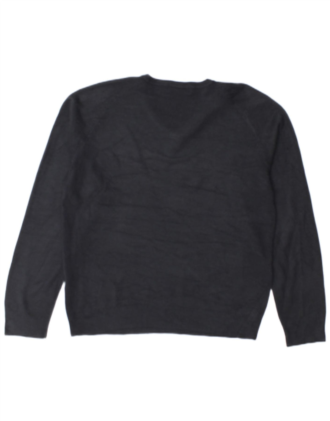 Marks & Spencer Mens Blue Harbour V-Neck Jumper Sweater Small Navy Blue