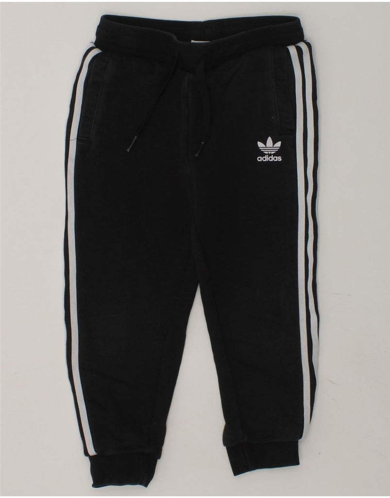 ADIDAS Boys Tracksuit Trousers Joggers 3-4 Years Black Cotton | Vintage Adidas | Thrift | Second-Hand Adidas | Used Clothing | Messina Hembry 