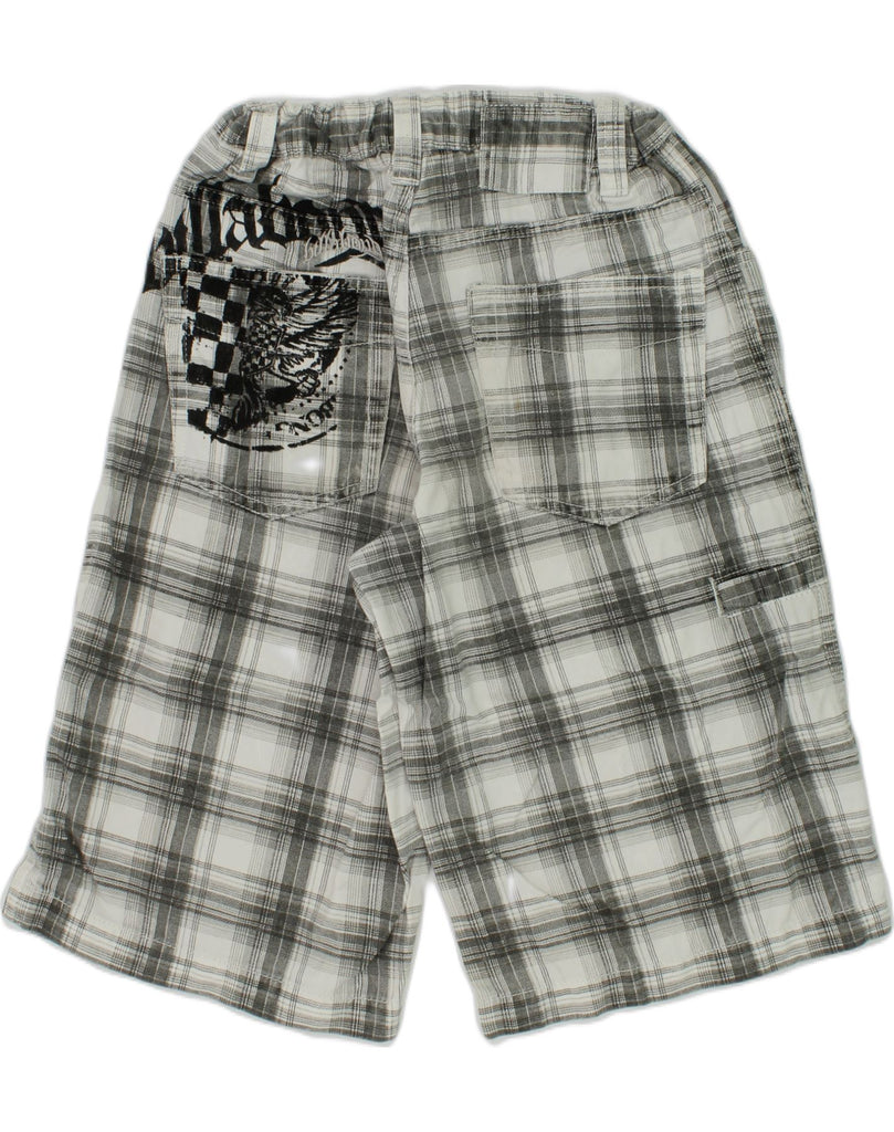 BILLABONG Boys Casual Shorts 11-12 Years W26 Grey Check Cotton | Vintage Billabong | Thrift | Second-Hand Billabong | Used Clothing | Messina Hembry 