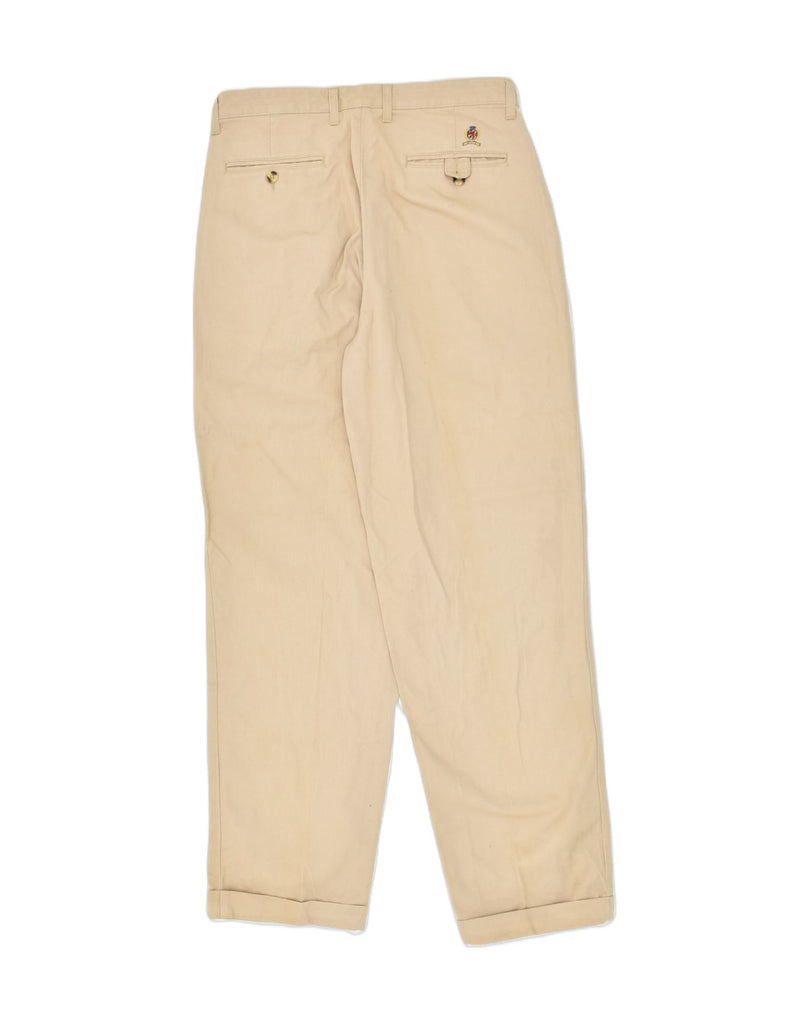 TOMMY HILFIGER Mens Pegged Casual Trousers W33 L32 Beige Cotton | Vintage Tommy Hilfiger | Thrift | Second-Hand Tommy Hilfiger | Used Clothing | Messina Hembry 