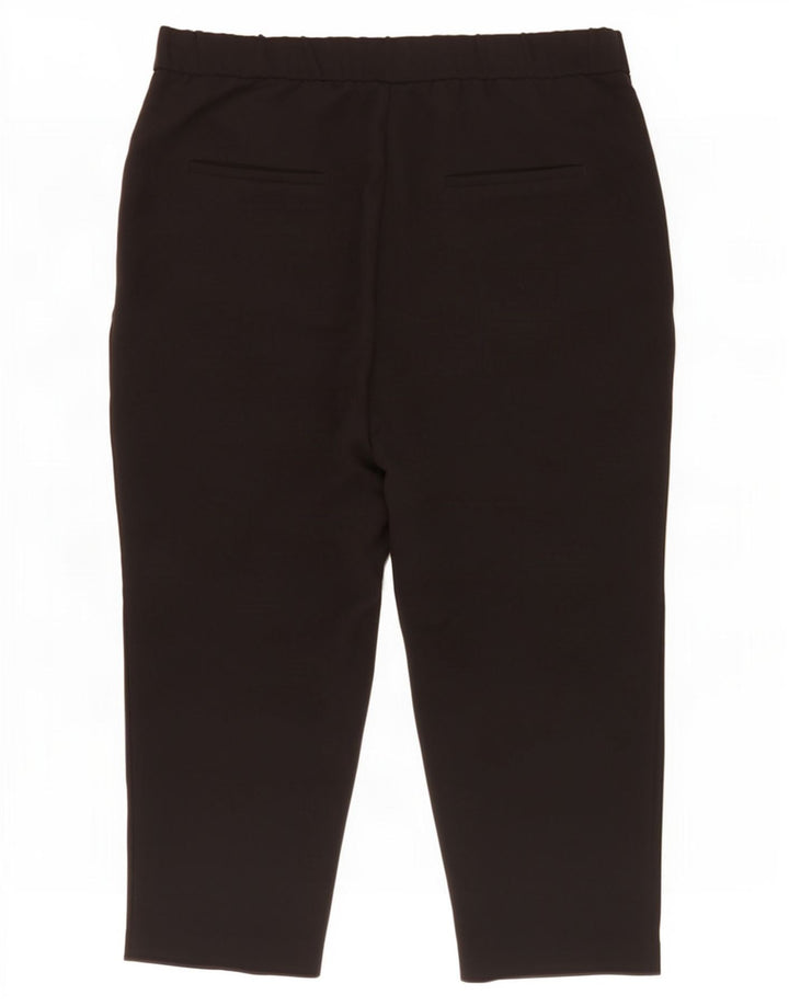 Zara Womens Trafaluc Capri Trousers Medium W28 L19 Black
