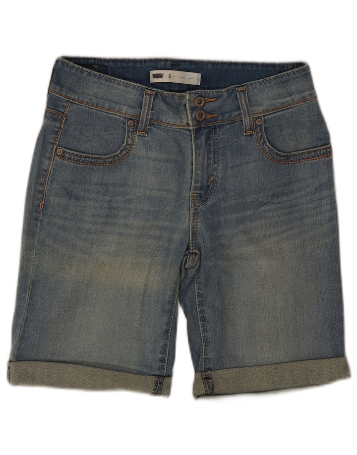 Levi's Womens Denim Shorts US 6 Medium W28  Blue Cotton
