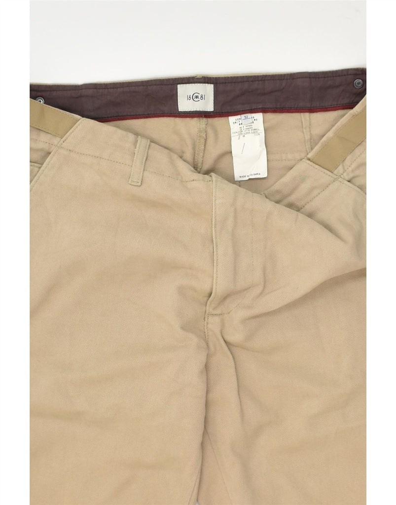 CERRUTI 1881 Mens Straight Chino Trousers IT 52 XL W34 L29 Beige Cotton | Vintage Cerruti 1881 | Thrift | Second-Hand Cerruti 1881 | Used Clothing | Messina Hembry 