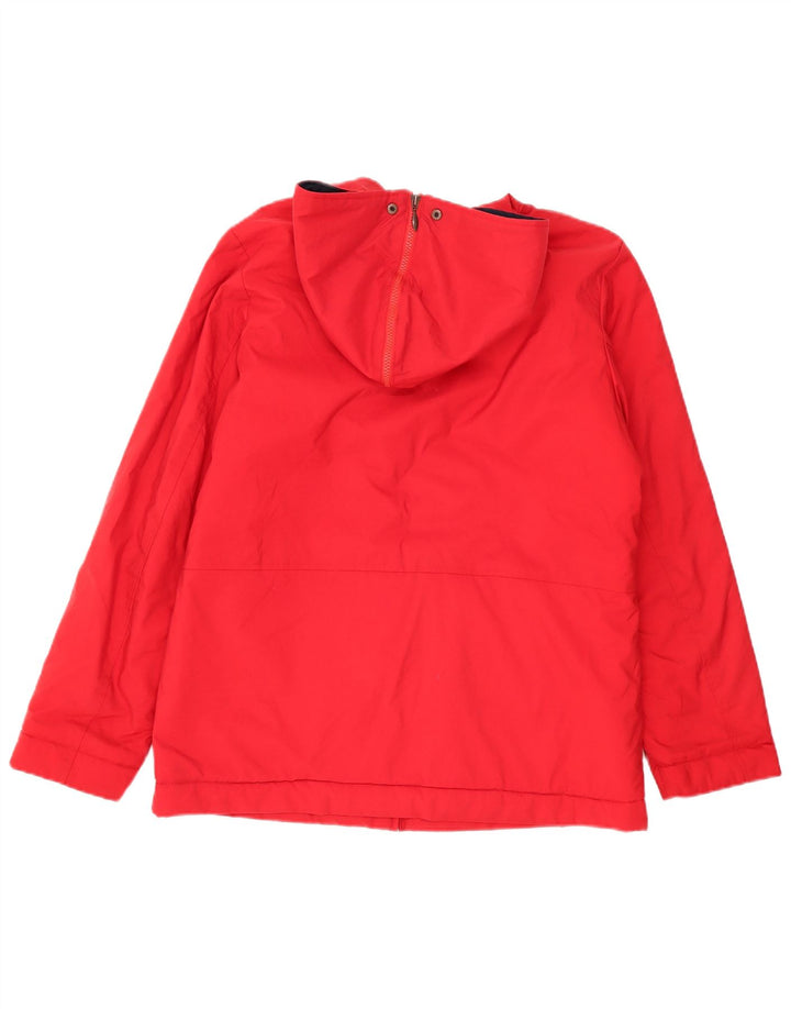 Nike Womens Hooded Oversized Windbreaker Jacket UK 14/16 Large Red
