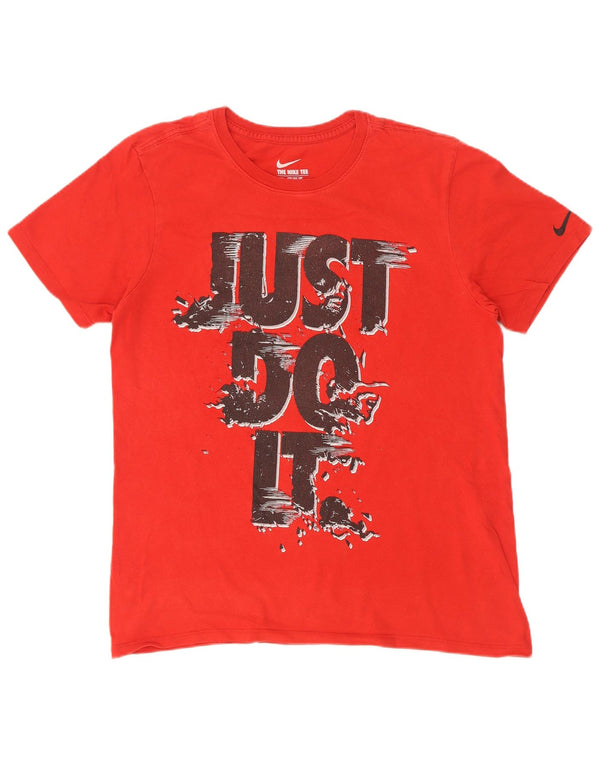 Nike Mens Athletic Cut Graphic T-Shirt Top Medium Red