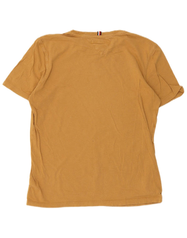 Tommy Hilfiger Boys Graphic T-Shirt Top 15-16 Years Yellow Cotton