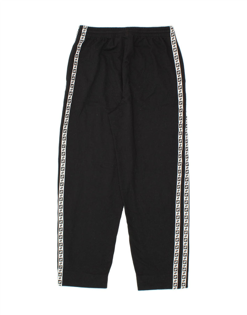 LOTTO Mens Graphic Tracksuit Trousers UK 38/40 Medium  Black Polyester Vintage Lotto and Second-Hand Lotto from Messina Hembry 