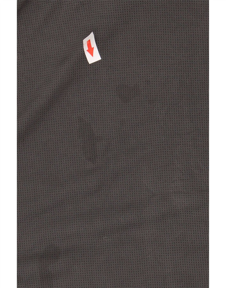 PUMA Mens Graphic T-Shirt Top Medium Grey Geometric Polyester