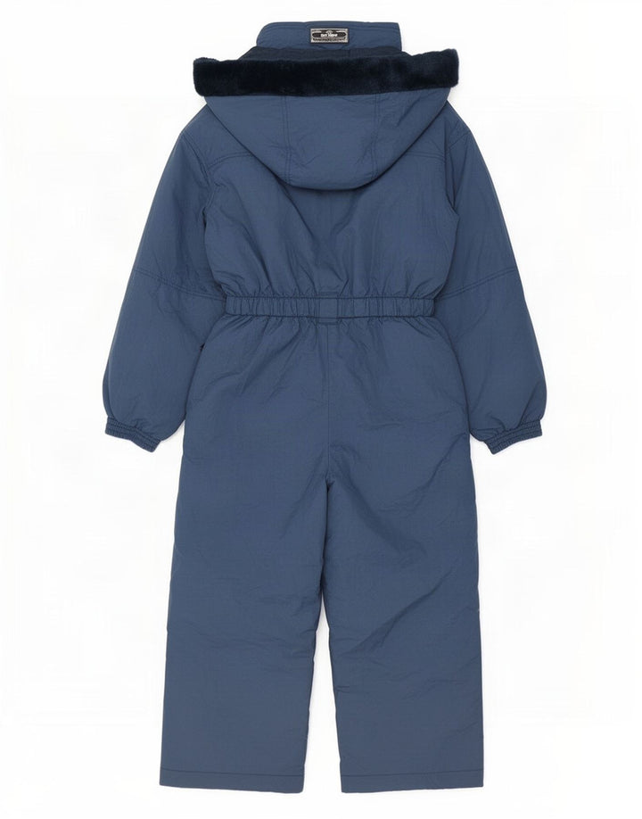 MC Kee's Womens Hooded Oversized Ski Jumpsuit UK 16 Large Blue Polyamide