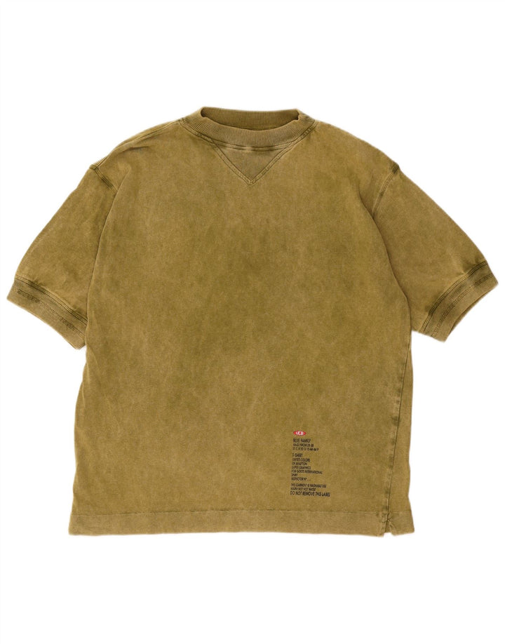 Benetton Mens T-Shirt Top Large Green