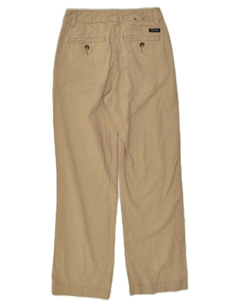 CHAPS Boys Straight Casual Trousers 9-10 Years W24 L24  Beige Cotton | Vintage Chaps | Thrift | Second-Hand Chaps | Used Clothing | Messina Hembry 