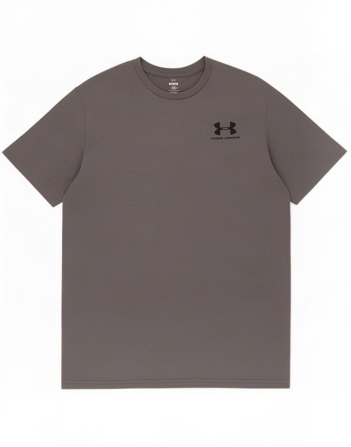 Under Armour Mens T-Shirt Top Medium Grey Cotton