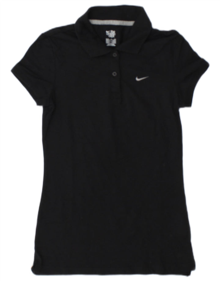 Nike Womens Polo Shirt UK 8/10 Small Black