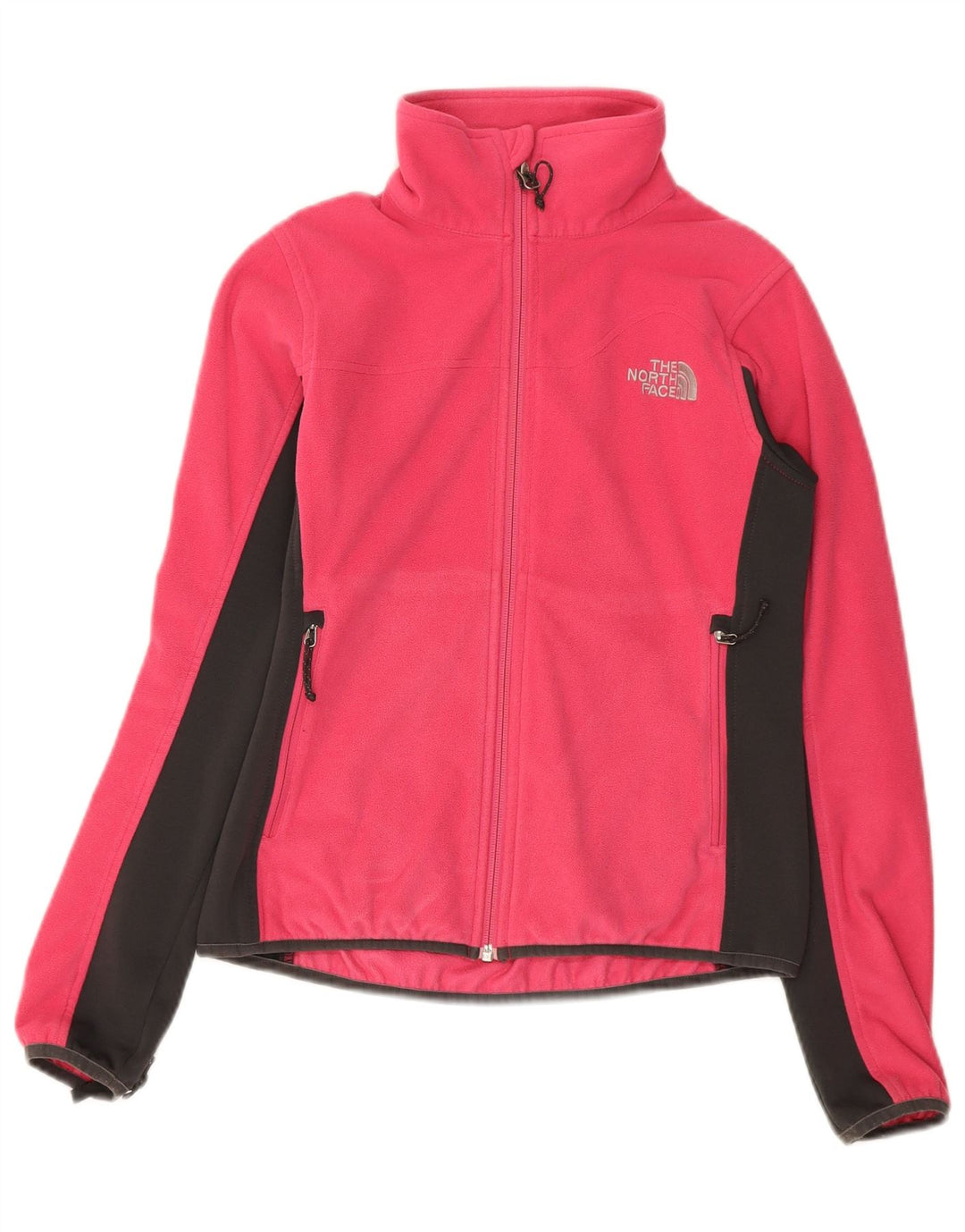 THE NORTH FACE Womens Fleece Jacket UK 6 XS Pink Colourblock Polyester