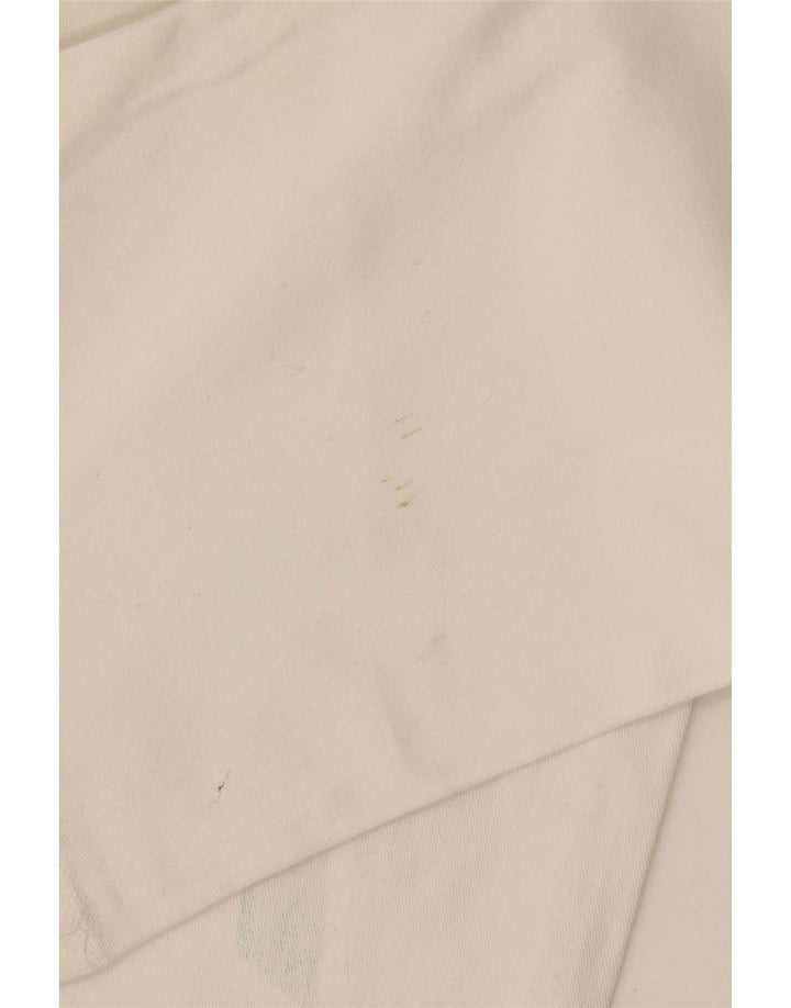 Krizia Womens Graphic Straight Jeans W30 L29 White