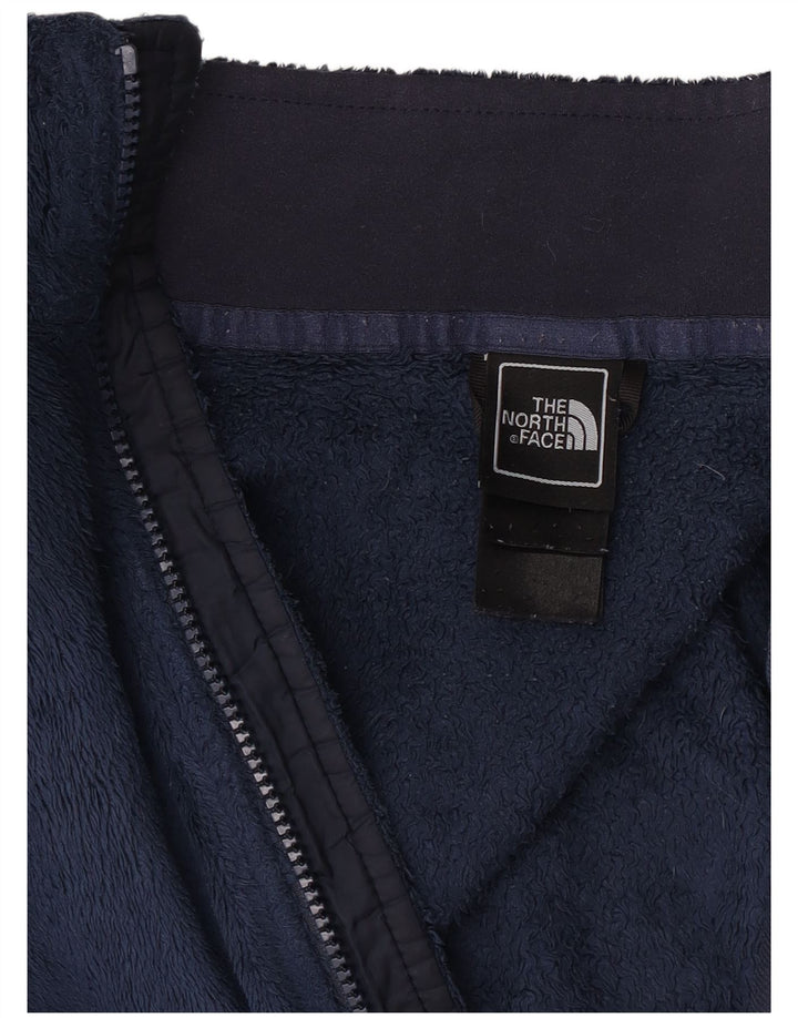 The North Face Womens Fleece Jacket UK 18 XL Navy Blue Polyester