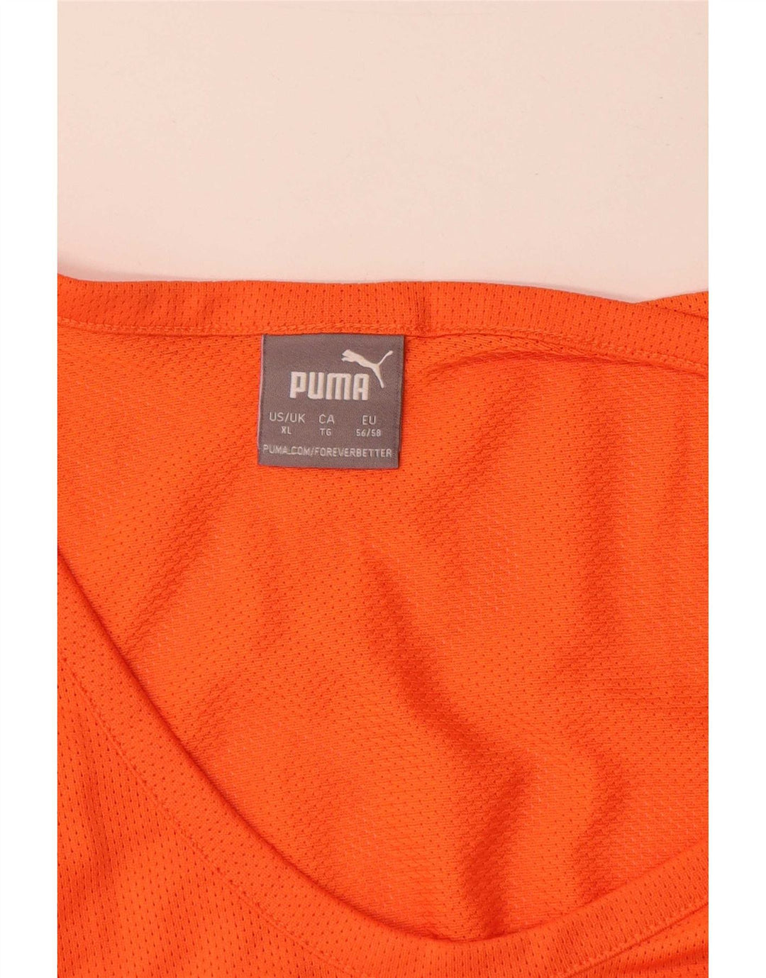 Puma Mens Graphic Vest Top XL Orange Polyester