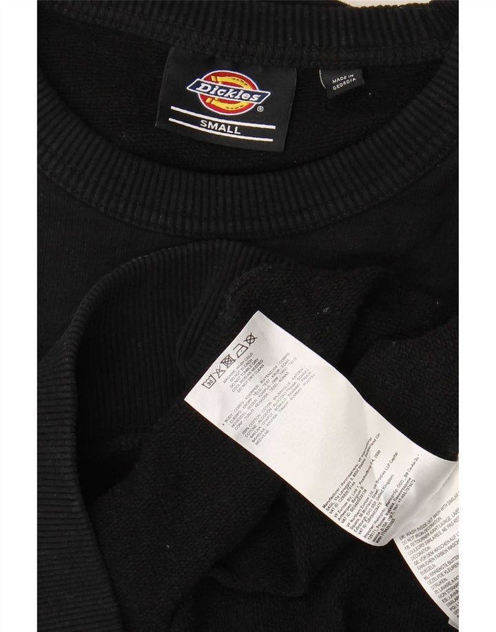 Dickies Mens Graphic Sweatshirt Jumper Small Black Cotton