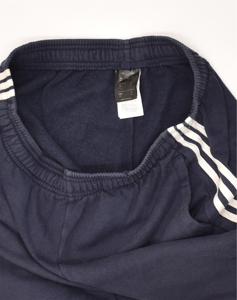 ADIDAS Mens Graphic Tracksuit Trousers Large Navy Blue Polyester | Vintage Adidas | Thrift | Second-Hand Adidas | Used Clothing | Messina Hembry 