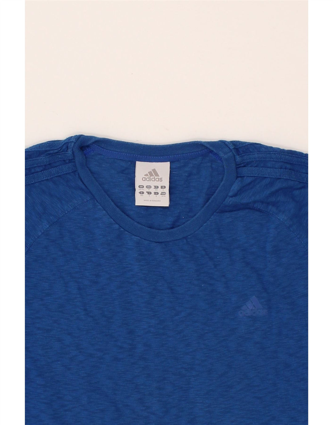 ADIDAS Mens T-Shirt Top UK 40/42 Medium Blue Cotton Vintage Adidas and Second-Hand Adidas from Messina Hembry 